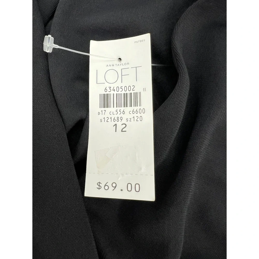 LOFT Black Halter Midi Dress - Picture 3 of 12
